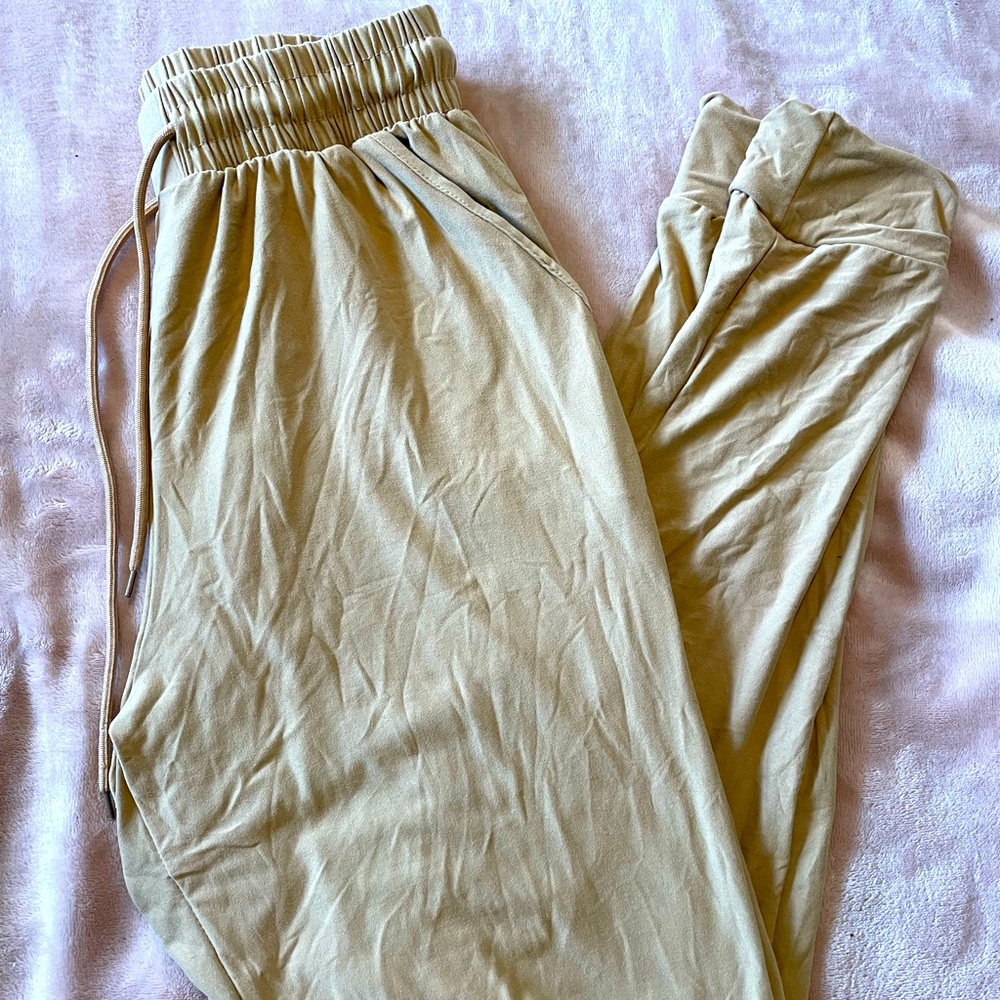 Tan lounge pants